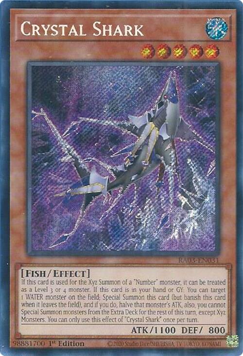 Crystal Shark (Secret Rare) [RA03-EN031] Secret Rare | The CG Realm