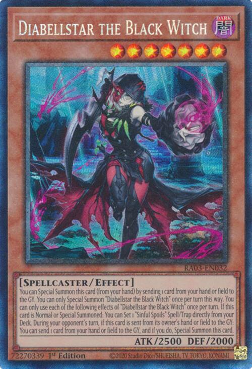 Diabellstar the Black Witch (CR) [RA03-EN032] Prismatic Collector's Rare | The CG Realm