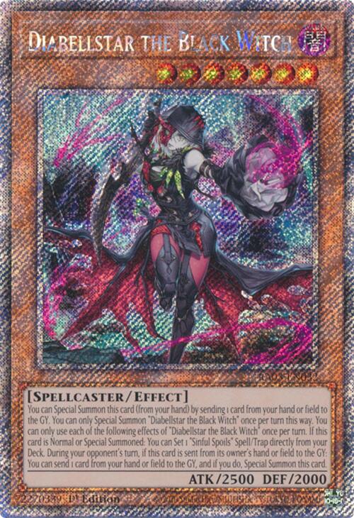 Diabellstar the Black Witch (Platinum Secret Rare) [RA03-EN032] Platinum Secret Rare | The CG Realm