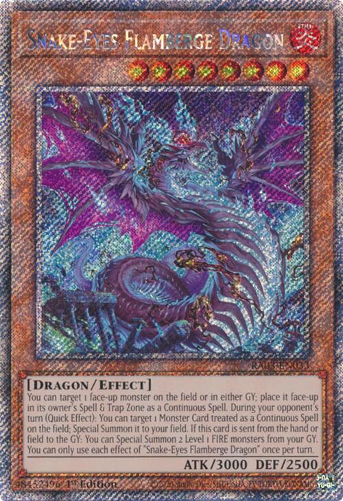 Snake-Eyes Flamberge Dragon (Platinum Secret Rare) [RA03-EN033] Platinum Secret Rare | The CG Realm