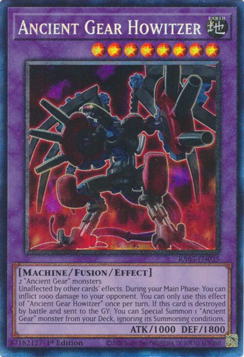 Ancient Gear Howitzer (CR) [RA03-EN035] Prismatic Collector's Rare | The CG Realm