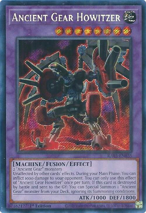 Ancient Gear Howitzer (Secret Rare) [RA03-EN035] Secret Rare | The CG Realm