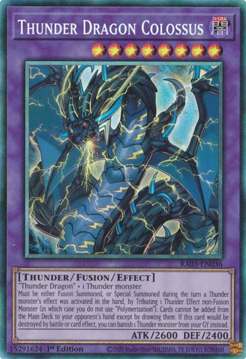 Thunder Dragon Colossus (CR) [RA03-EN036] Prismatic Collector's Rare | The CG Realm