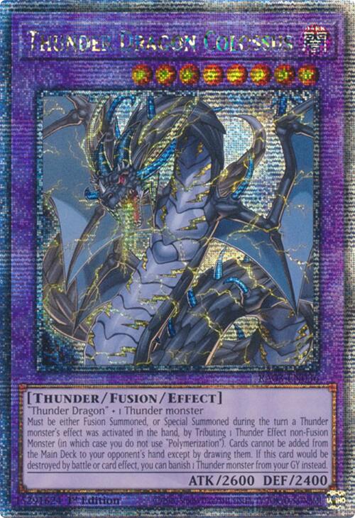 Thunder Dragon Colossus (Quarter Century Secret Rare) [RA03-EN036] Quarter Century Secret Rare | The CG Realm