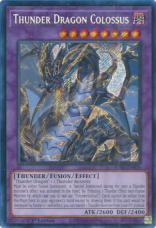 Thunder Dragon Colossus (Secret Rare) [RA03-EN036] Secret Rare | The CG Realm