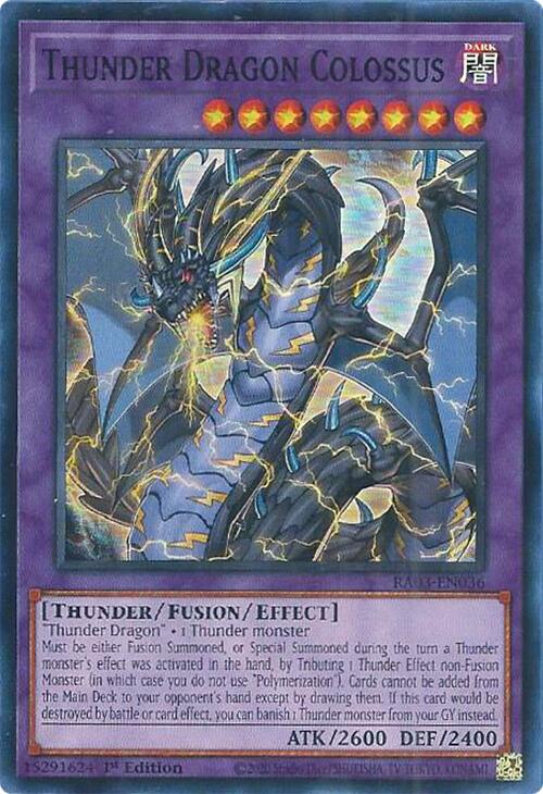 Thunder Dragon Colossus [RA03-EN036] Super Rare | The CG Realm