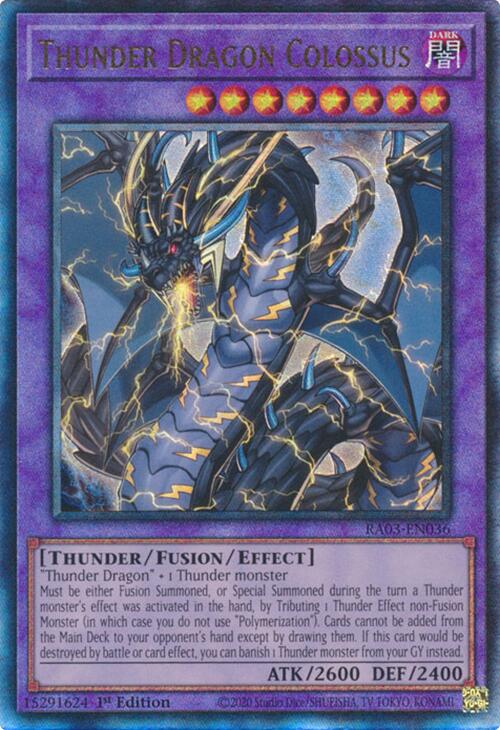 Thunder Dragon Colossus (UTR) [RA03-EN036] Prismatic Ultimate Rare | The CG Realm