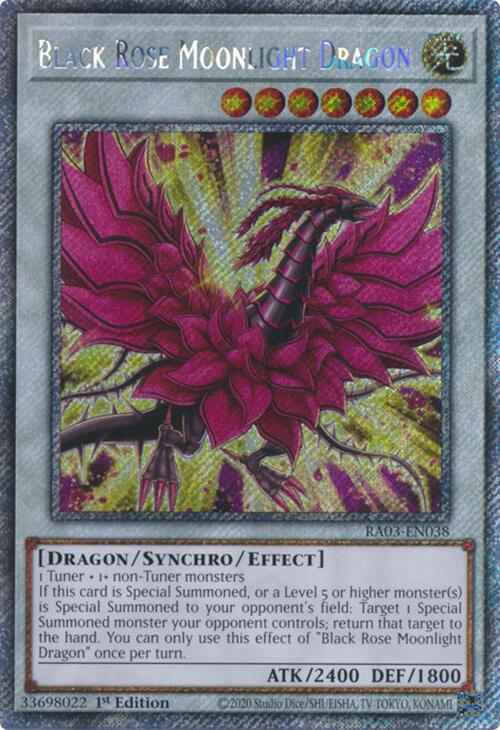 Black Rose Moonlight Dragon (Platinum Secret Rare) [RA03-EN038] Platinum Secret Rare | The CG Realm