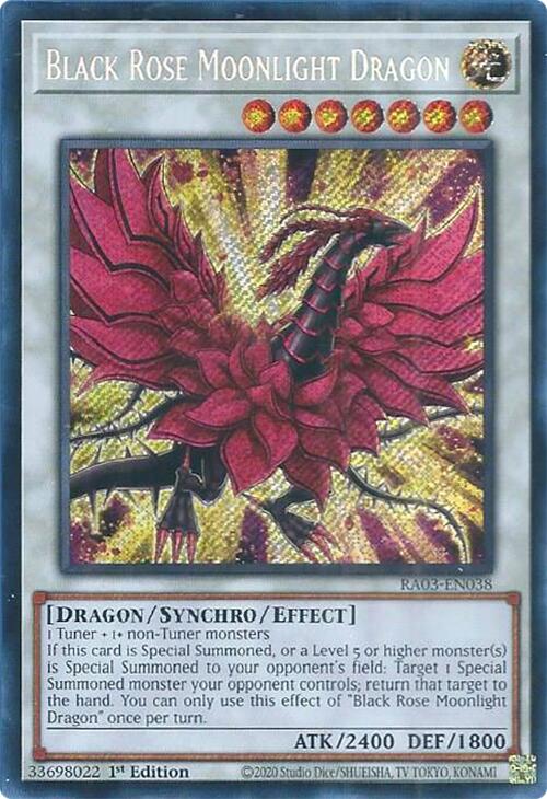 Black Rose Moonlight Dragon (Secret Rare) [RA03-EN038] Secret Rare | The CG Realm