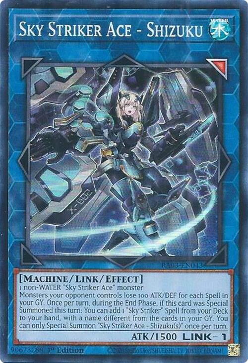 Sky Striker Ace - Shizuku [RA03-EN043] Super Rare | The CG Realm