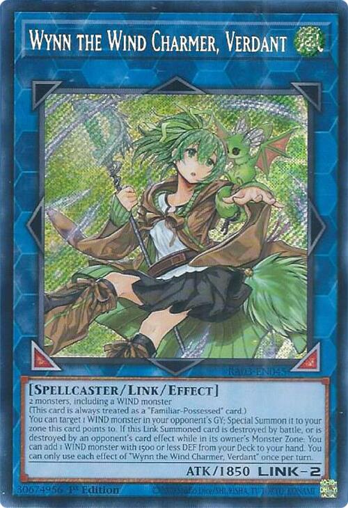 Wynn the Wind Charmer, Verdant (Secret Rare) [RA03-EN045] Secret Rare | The CG Realm