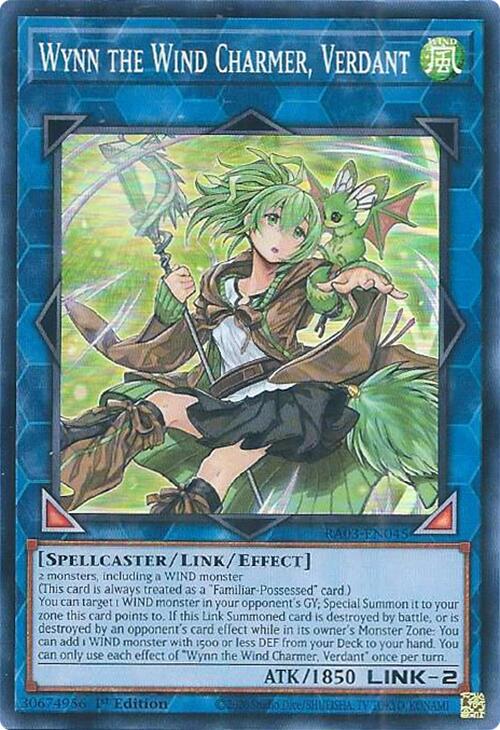 Wynn the Wind Charmer, Verdant [RA03-EN045] Super Rare | The CG Realm