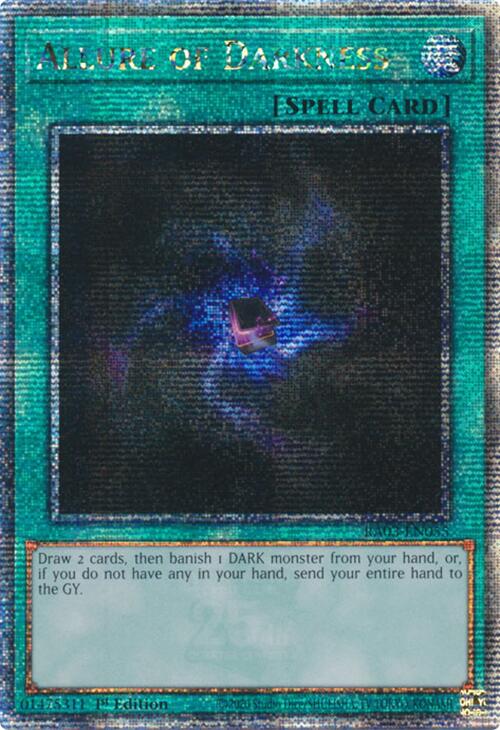 Allure of Darkness (Quarter Century Secret Rare) [RA03-EN055] Quarter Century Secret Rare | The CG Realm