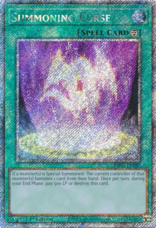 Summoning Curse (Platinum Secret Rare) [RA03-EN057] Platinum Secret Rare | The CG Realm