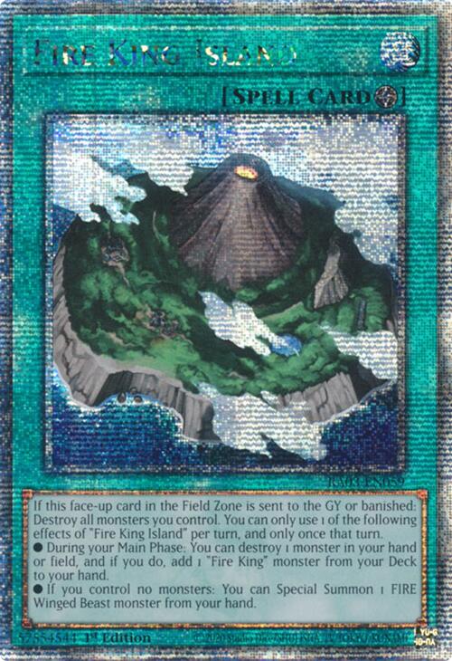 Fire King Island (Quarter Century Secret Rare) [RA03-EN059] Quarter Century Secret Rare | The CG Realm