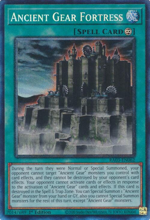 Ancient Gear Fortress (CR) [RA03-EN062] Prismatic Collector's Rare | The CG Realm