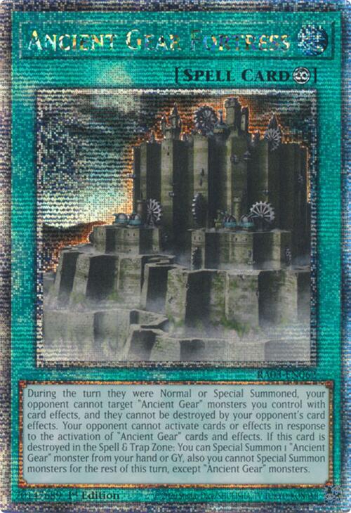 Ancient Gear Fortress (Quarter Century Secret Rare) [RA03-EN062] Quarter Century Secret Rare | The CG Realm