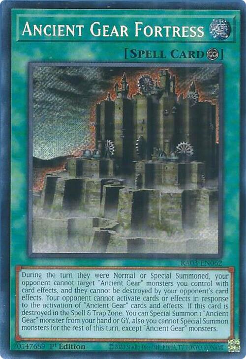 Ancient Gear Fortress (Secret Rare) [RA03-EN062] Secret Rare | The CG Realm