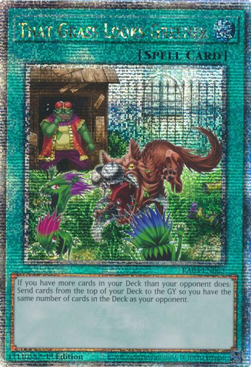 That Grass Looks Greener (Quarter Century Secret Rare) [RA03-EN063] Quarter Century Secret Rare | The CG Realm