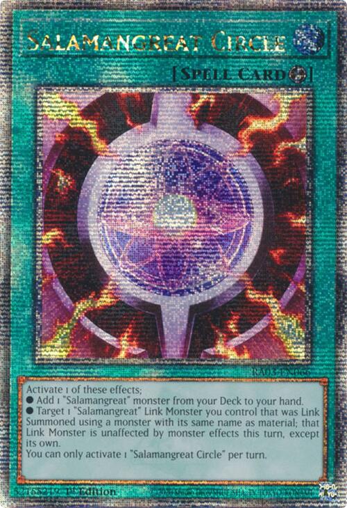 Salamangreat Circle (Quarter Century Secret Rare) [RA03-EN066] Quarter Century Secret Rare | The CG Realm