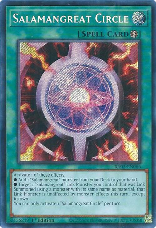 Salamangreat Circle (Secret Rare) [RA03-EN066] Secret Rare | The CG Realm