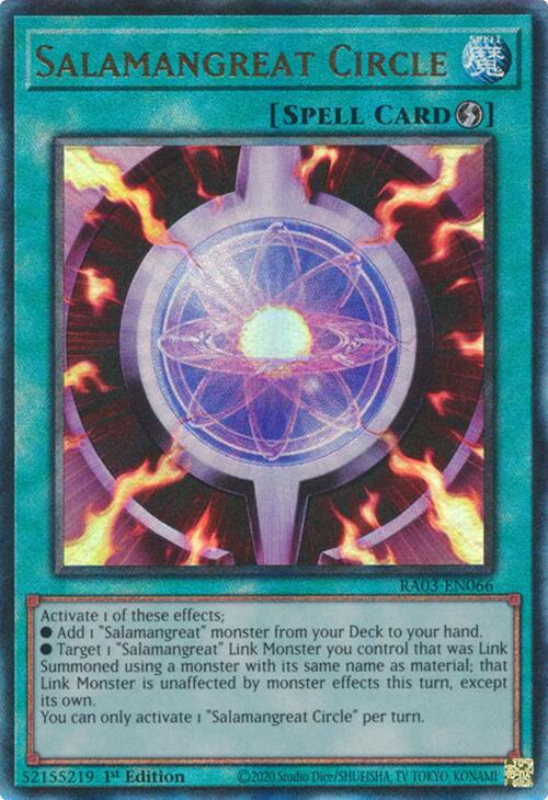 Salamangreat Circle (UTR) [RA03-EN066] Prismatic Ultimate Rare | The CG Realm