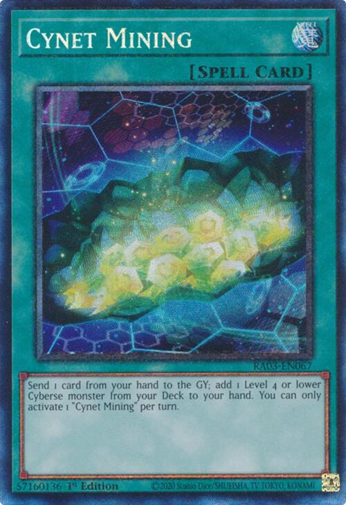 Cynet Mining (CR) [RA03-EN067] Prismatic Collector's Rare | The CG Realm