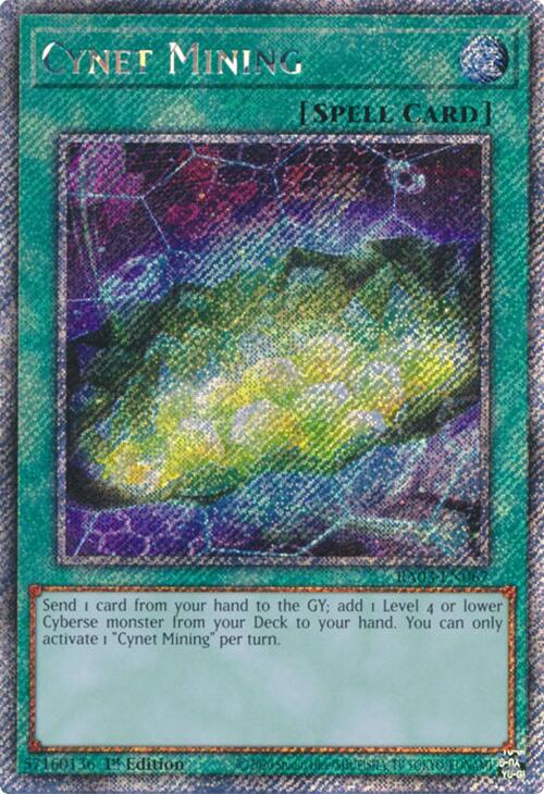 Cynet Mining (Platinum Secret Rare) [RA03-EN067] Platinum Secret Rare | The CG Realm