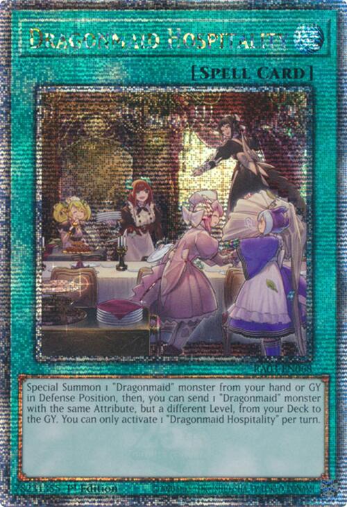 Dragonmaid Hospitality (Quarter Century Secret Rare) [RA03-EN068] Quarter Century Secret Rare | The CG Realm