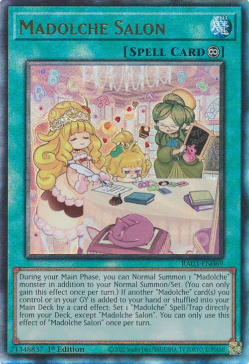 Madolche Salon (UTR) [RA03-EN069] Prismatic Ultimate Rare | The CG Realm