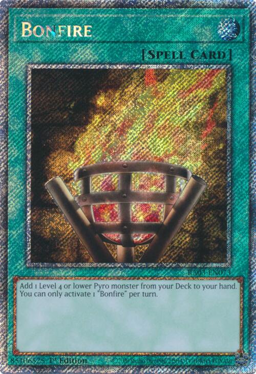 Bonfire (Platinum Secret Rare) [RA03-EN073] Platinum Secret Rare | The CG Realm