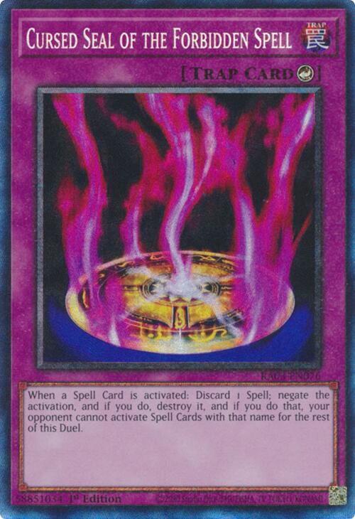 Cursed Seal of the Forbidden Spell (CR) [RA03-EN076] Prismatic Collector's Rare | The CG Realm