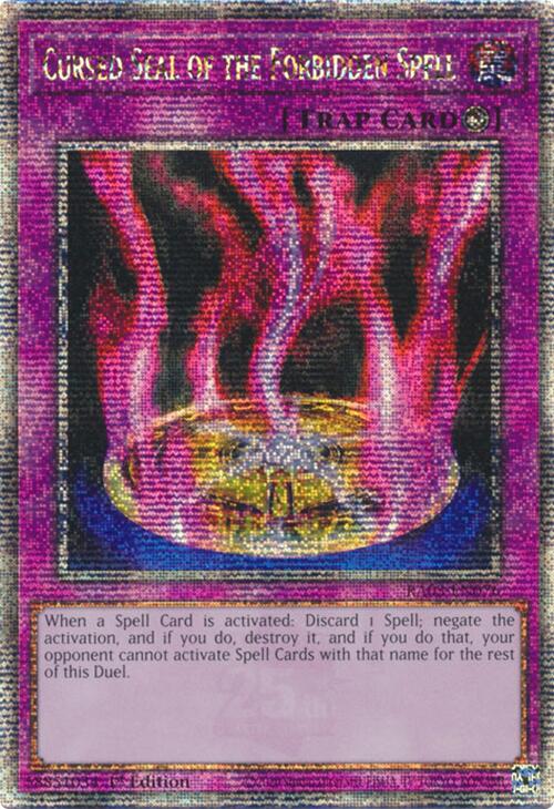 Cursed Seal of the Forbidden Spell (Quarter Century Secret Rare) [RA03-EN076] Quarter Century Secret Rare | The CG Realm