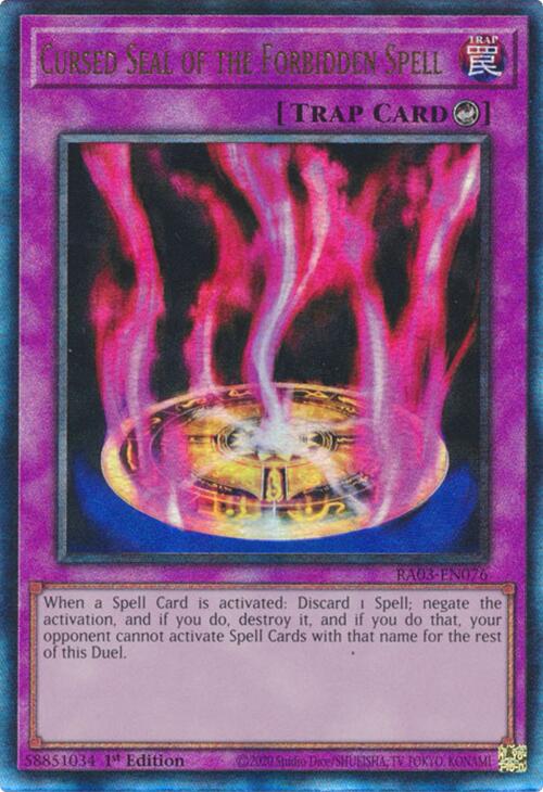 Cursed Seal of the Forbidden Spell (UTR) [RA03-EN076] Prismatic Ultimate Rare | The CG Realm