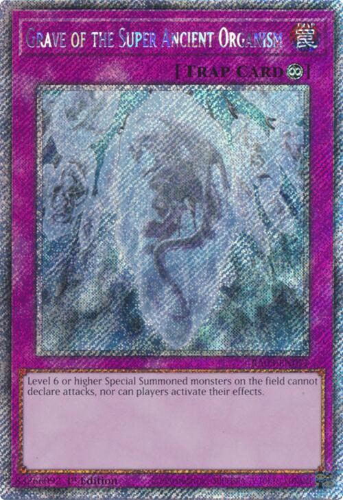 Grave of the Super Ancient Organism (Platinum Secret Rare) [RA03-EN077] Platinum Secret Rare | The CG Realm