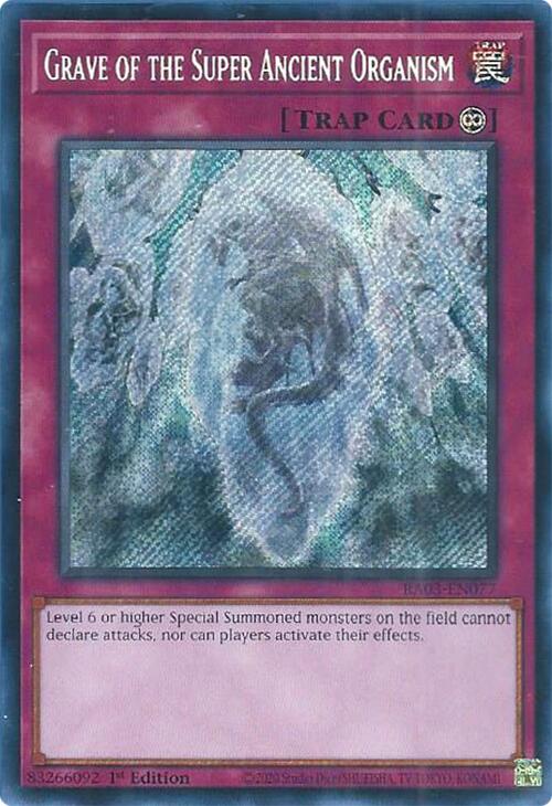 Grave of the Super Ancient Organism (Secret Rare) [RA03-EN077] Secret Rare | The CG Realm