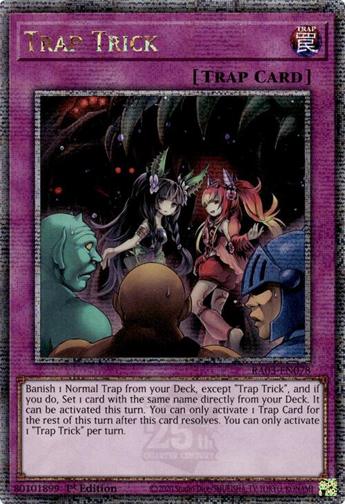 Trap Trick (Quarter Century Secret Rare) [RA03-EN078] Quarter Century Secret Rare | The CG Realm