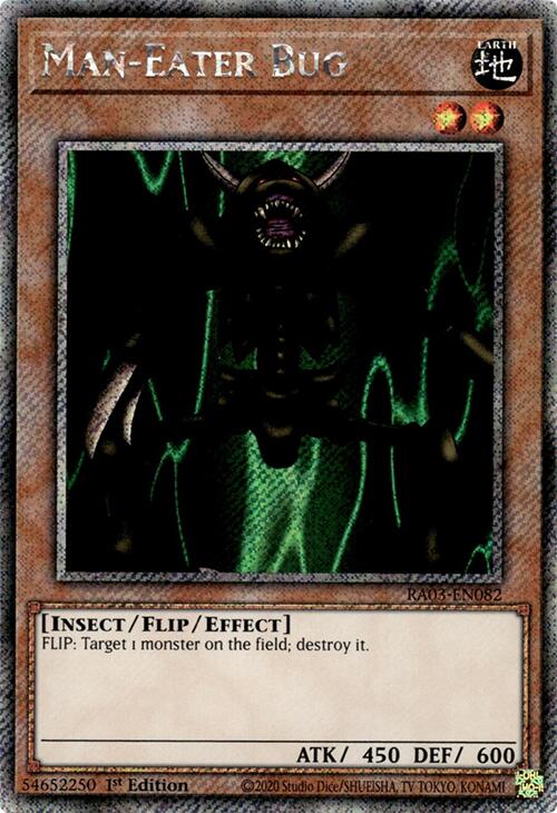 Man-Eater Bug (Platinum Secret Rare) [RA03-EN082] Platinum Secret Rare | The CG Realm