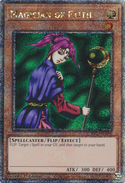 Magician of Faith (Quarter Century Secret Rare) [RA03-EN090] Quarter Century Secret Rare | The CG Realm