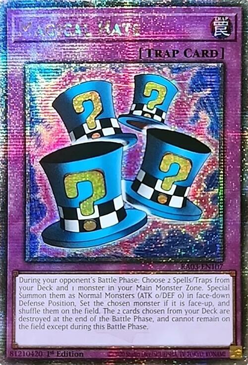 Magical Hats (Quarter Century Secret Rare) [RA03-EN107] Quarter Century Secret Rare | The CG Realm