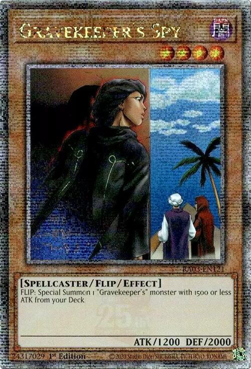 Gravekeeper's Spy (Quarter Century Secret Rare) [RA03-EN121] Quarter Century Secret Rare | The CG Realm