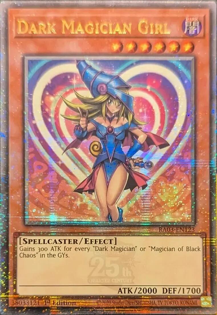 Dark Magician Girl (Quarter Century Secret Rare) [RA03-EN123] Quarter Century Secret Rare | The CG Realm