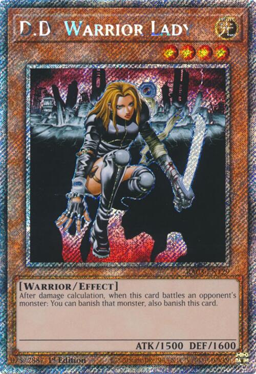 D.D. Warrior Lady (Platinum Secret Rare) [RA03-EN129] Platinum Secret Rare | The CG Realm