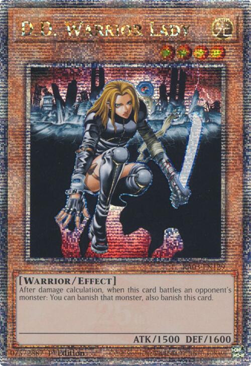 D.D. Warrior Lady (Quarter Century Secret Rare) [RA03-EN129] Quarter Century Secret Rare | The CG Realm