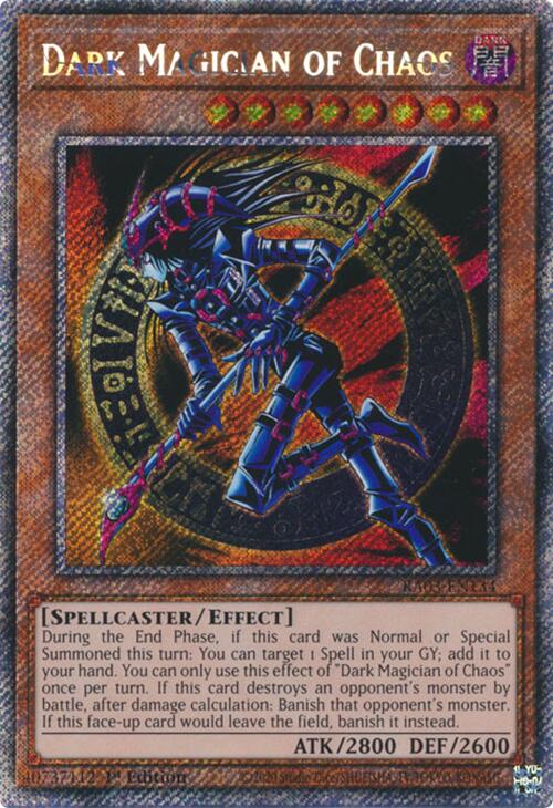 Dark Magician of Chaos (Platinum Secret Rare) [RA03-EN134] Platinum Secret Rare | The CG Realm