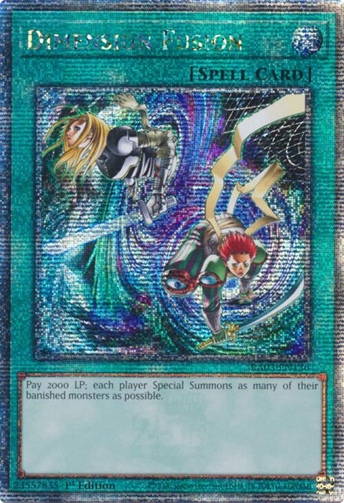 Dimension Fusion (Quarter Century Secret Rare) [RA03-EN136] Quarter Century Secret Rare | The CG Realm