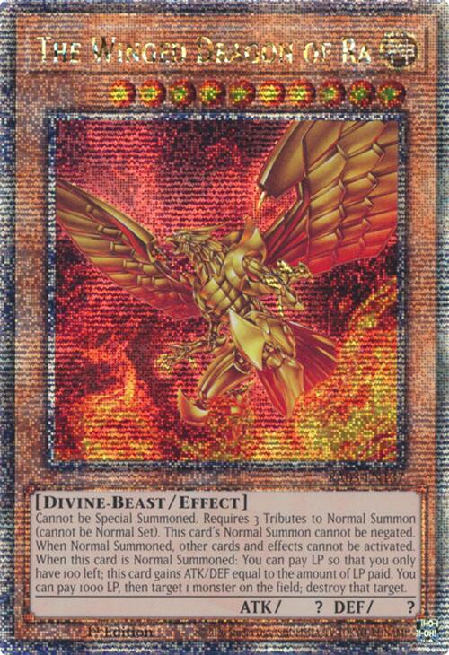 The Winged Dragon of Ra (Quarter Century Secret Rare) [RA03-EN137] Quarter Century Secret Rare | The CG Realm