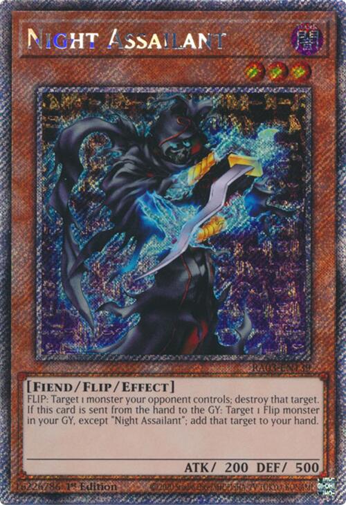 Night Assailant (Platinum Secret Rare) [RA03-EN139] Platinum Secret Rare | The CG Realm