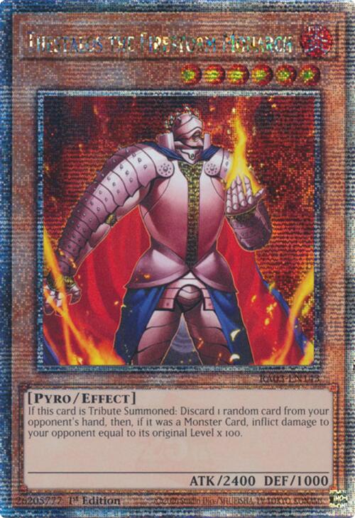 Thestalos the Firestorm Monarch (Quarter Century Secret Rare) [RA03-EN143] Quarter Century Secret Rare | The CG Realm