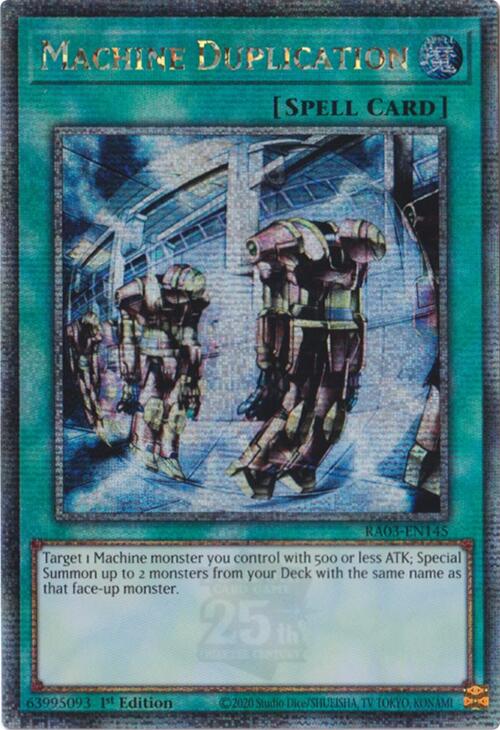 Machine Duplication (Quarter Century Secret Rare) [RA03-EN145] Quarter Century Secret Rare | The CG Realm